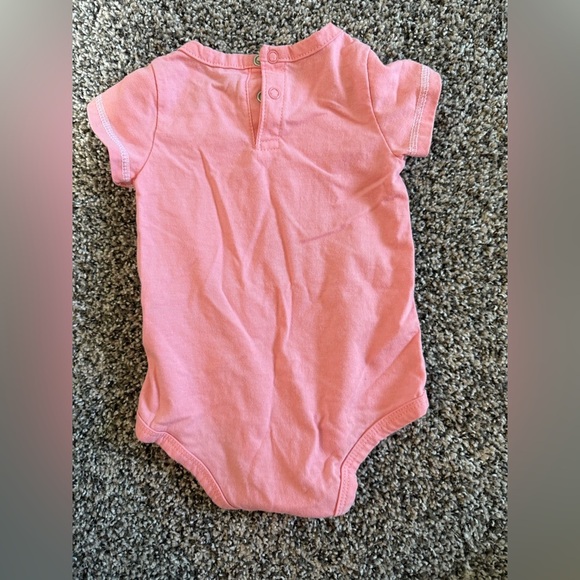 Reebok Baby Girl Soft Pink Kids Bodysuit Size 6-9 Months - Picture 3 of 3